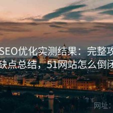 51网SEO优化实测结果：完整攻略与优缺点总结，51网站怎么倒闭了