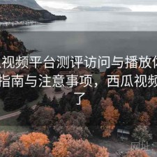 西瓜视频平台测评访问与播放体验：避坑指南与注意事项，西瓜视频太坑了