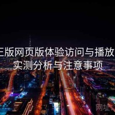 P站正版网页版体验访问与播放体验：实测分析与注意事项