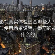 番茄影视真实体验适合哪些人？使用技巧与使用场景说明，番茄影视是看什么的