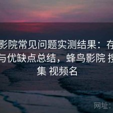 蜂鸟影院常见问题实测结果：存在的问题与优缺点总结，蜂鸟影院 搜索剧集 视频名