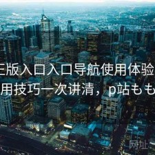 P站正版入口入口导航使用体验报告：使用技巧一次讲清，p站ももこ