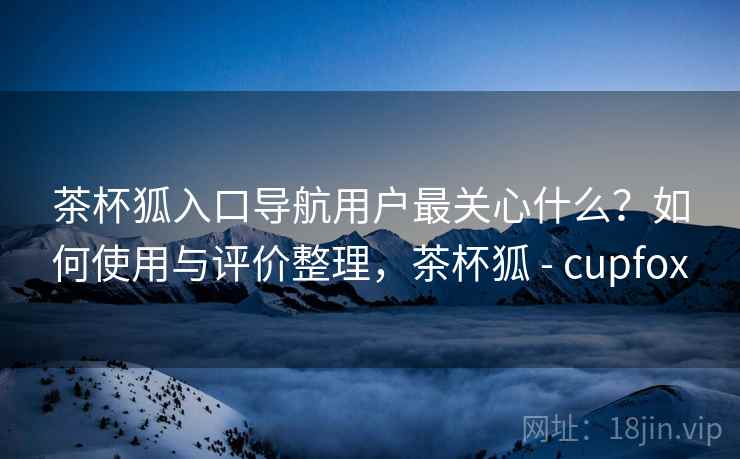 茶杯狐入口导航用户最关心什么？如何使用与评价整理，茶杯狐 - cupfox  第2张