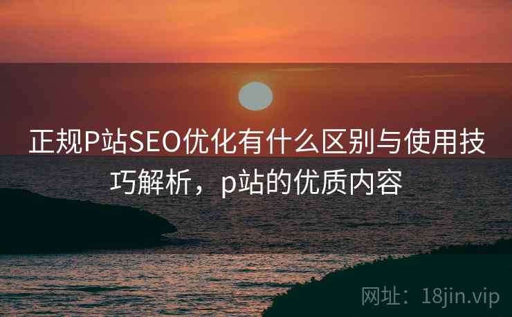 正规P站SEO优化有什么区别与使用技巧解析，p站的优质内容  第2张