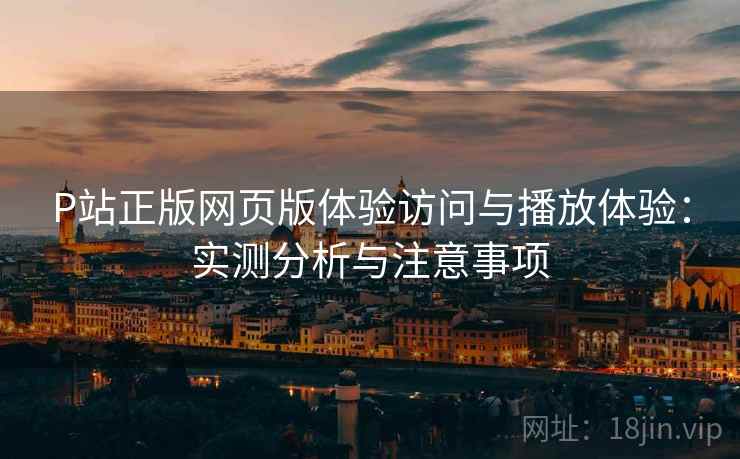 P站正版网页版体验访问与播放体验：实测分析与注意事项  第2张