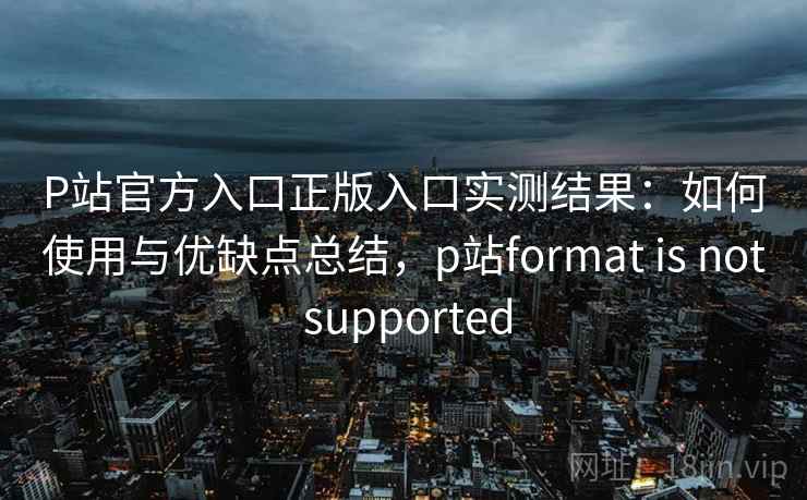 P站官方入口正版入口实测结果：如何使用与优缺点总结，p站format is not supported  第2张