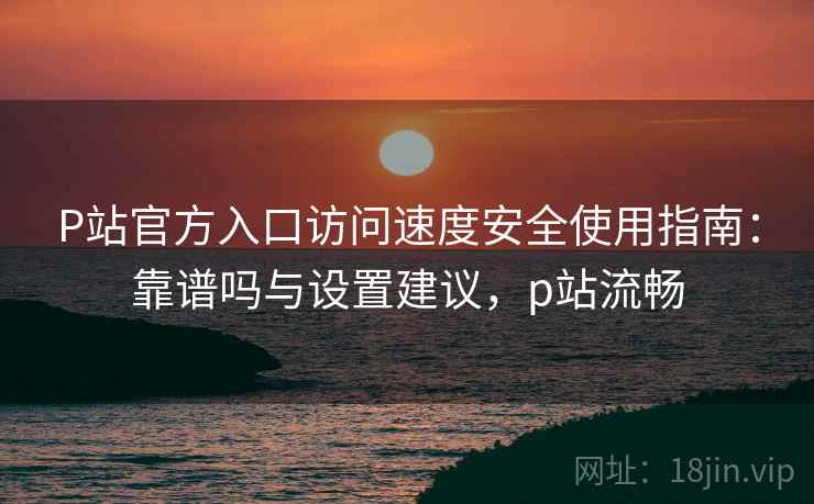 P站官方入口访问速度安全使用指南：靠谱吗与设置建议，p站流畅  第1张