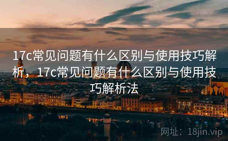 17c常见问题有什么区别与使用技巧解析，17c常见问题有什么区别与使用技巧解析法  第1张