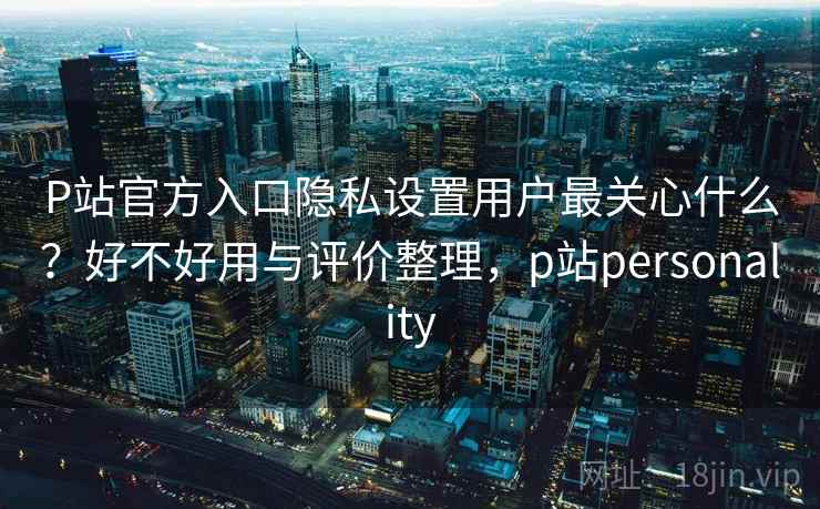 P站官方入口隐私设置用户最关心什么？好不好用与评价整理，p站personality