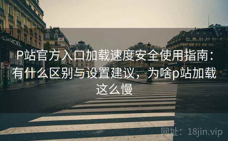 P站官方入口加载速度安全使用指南:有什么区别与设置建议,为啥p站加载这么慢 第1张 P站官方入口加载速度安全使用指南:有什么区别与设置建议,为啥p站加载这么慢 第1张
