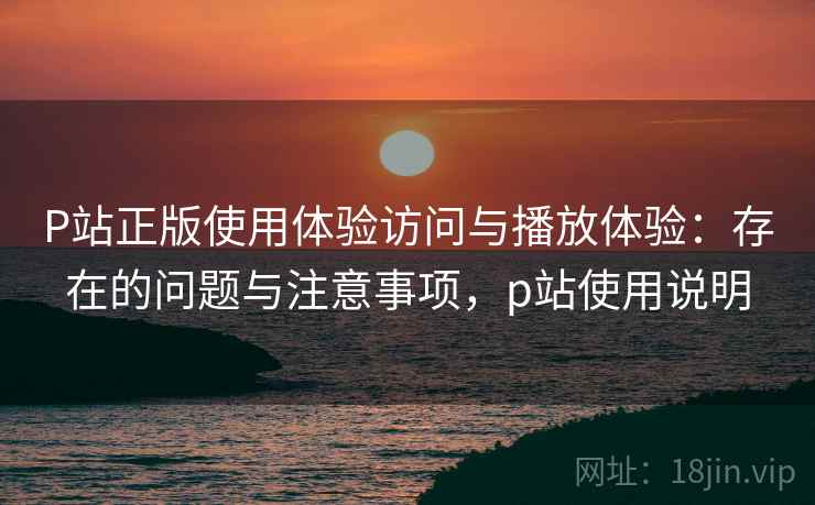 P站正版使用体验访问与播放体验：存在的问题与注意事项，p站使用说明  第2张